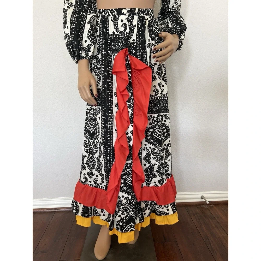 Vintage Tori Richard Honululu Skirt Top Set Hawaiian Outfit Size 8* Fits Like 0 - Picture 2 of 14